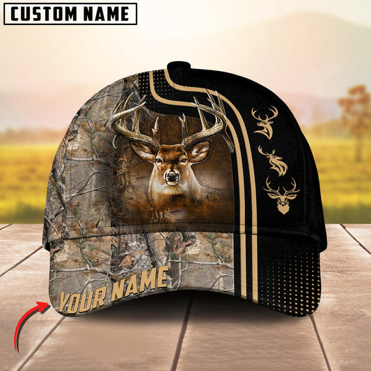 BlueJose Deer Hunting Camouflage Dotted Pattern Personalized Cap (6 colors)