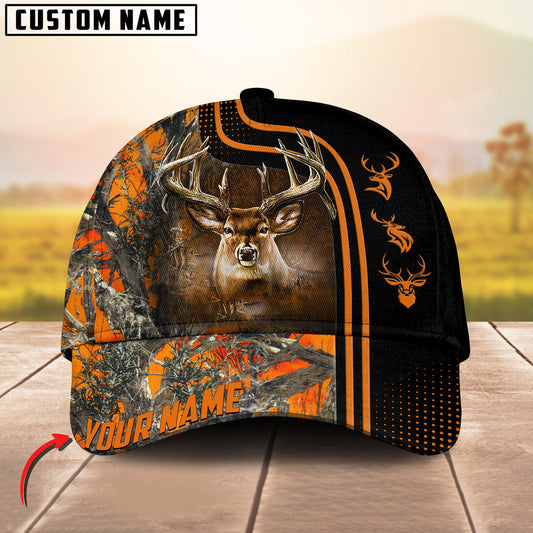 BlueJose Deer Hunting Camouflage Dotted Pattern Personalized Cap (6 colors)