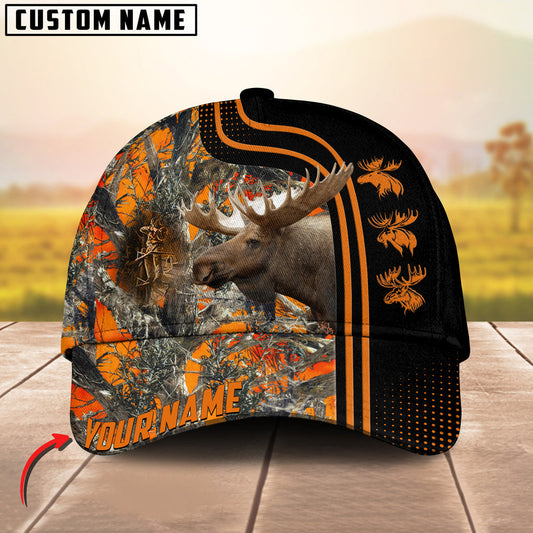 BlueJose Moose Hunting Camouflage Dotted Pattern Personalized Cap (3 colors)