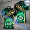 BlueJose Darts Flame Golden Premium Pattern Personalized Name, Team Name 3D Shirt (4 Colors)