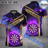 BlueJose Darts Flame Golden Premium Pattern Personalized Name, Team Name 3D Shirt (4 Colors)