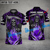 BlueJose Bowling And Pins Reaper Flame Customized Name 3D Shirt (4 Colors)