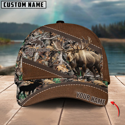 BlueJose Moose Hunting Camo Pattern Multicolor Personalized Cap