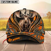 BlueJose Moose Hunting Line Camo Pattern Personalized Name Cap ( 5 Colors )