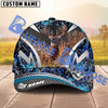 BlueJose Wilderness Deer Hunting Camo Pattern Multicolor Personalized Name 3D Cap (5 Colors)