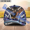 BlueJose Wilderness Moose Hunting Camo Pattern Multicolor Personalized Name 3D Cap (5 Colors)