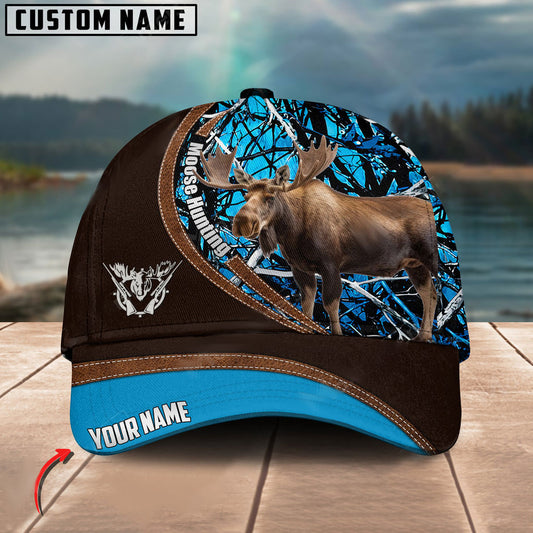 BlueJose Moose Hunting Camo Pattern Multicolor Personalized Cap