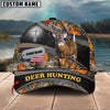 BlueJose Deer Hunting Cross With USA Flag Name Tag Camo Pattern Multicolor Personalized Cap