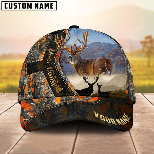 BlueJose Deer Hunting Orange Camouflage Personalized Cap