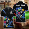 BlueJose Billiards Light Premium Pattern Personalized Name, Team Name Unisex Shirt ( 4 Colors )