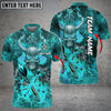 BlueJose Darts Flame Skull Warrior Customized Name 3D Shirt (4 Colors)