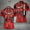 BlueJose Darts Flame Skull Warrior Customized Name 3D Shirt (4 Colors)