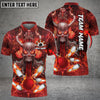 BlueJose Bowling And Pins Flame Skull Warrior Customized Name 3D Shirt (4 Colors)