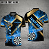 BlueJose Darts Metal And Fire Flame Personalized Name, Team Name 3D Shirt (4 Colors)