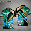 BlueJose Darts Metal And Fire Flame Personalized Name, Team Name 3D Shirt (4 Colors)