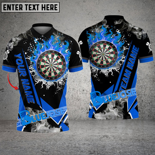 BlueJose Darts Flame Declare War Personalized Name, Team Name Shirt (4 Colors)