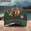 BlueJose Hunting Deer Black Metal 2 Multicolor Personalized Cap