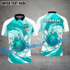 BlueJoses Bowling and Pins Water Pattern Flame Customized Name, Team Name 3D Shirt (4 Colors)