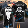 BlueJose Darts Stylish Tuxedo Customized Name, Team Name 3D Shirt (4 Colors)