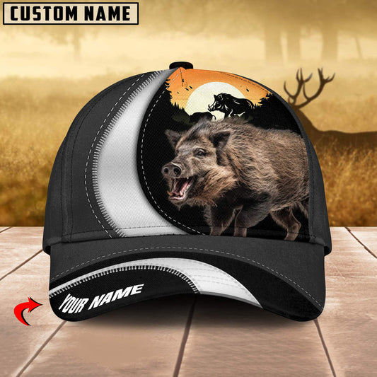 BlueJose Boar Hunting Camo Pattern Personalized Cap ( 2 Colors )