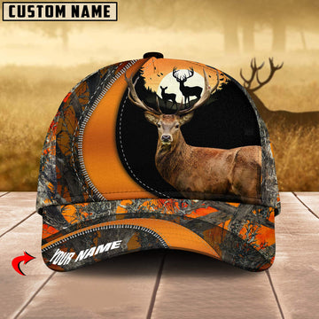 BlueJose Deer Hunting Camo Pattern Personalized Cap ( 2 Colors )