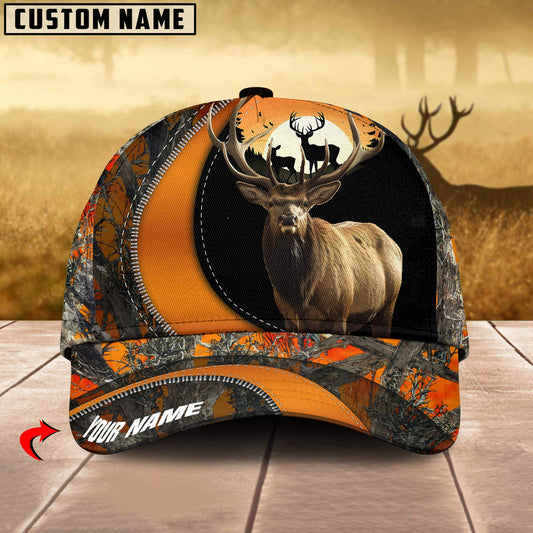 BlueJose Elk Hunting Camo Pattern Personalized Cap ( 2 Colors )