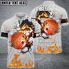 BlueJose Bowling And Pins Break Orange Customized Name 3D Shirt For Kevin Summers