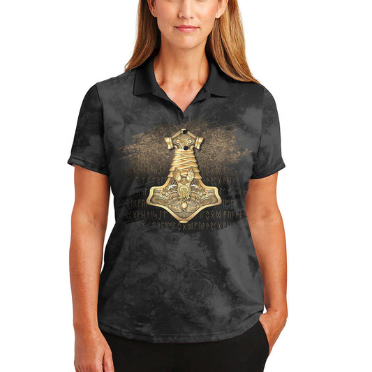 BlueJoseViking Style - Mjolnir The Hammer of Thor, Norse God of Thunder Polo-Shirt