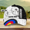 BlueJose Archery Black And White Personalized Name Cap