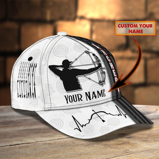 BlueJose Archery US Flag Personalized Name Cap