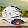 BlueJose Archery Black And White Personalized Name Cap