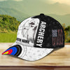 BlueJose Archery Black And White Personalized Name Cap