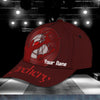 BlueJose Archery Red Personalized Name Cap