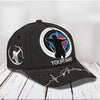 BlueJose Archery Black Leather Personalized Name Cap