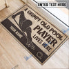 BlueJose Billiards Pool Players Personalized Name Doormat