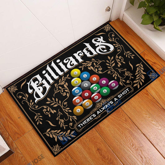 BlueJose Billiards There's Alway A Shot Doormat