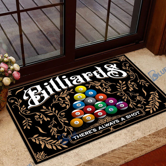 BlueJose Billiards There's Alway A Shot Doormat