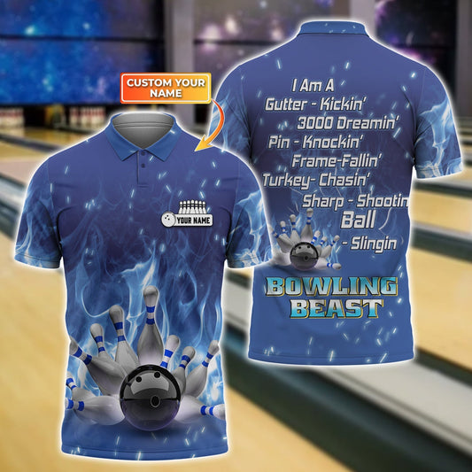 BlueJose Bowling I Am A Gutter Personalized Name 3D Shirt