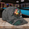 BlueJose Billiard Lover Personalized Name 3D Over Printed Cap