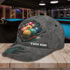 BlueJose Billiard Lover Personalized Name 3D Over Printed Cap