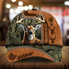 BlueJose Premium Florapunk Black Camo Deer Hunting Personalized Cap