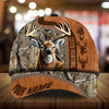 BlueJose Premium Florapunk Black Camo Deer Hunting Personalized Cap