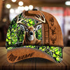 BlueJose Premium Florapunk Black Camo Deer Hunting Personalized Cap