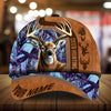 BlueJose Premium Florapunk Black Camo Deer Hunting Personalized Cap