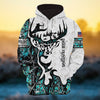 BlueJose Personalized Camo Deer Hunting Hoodies All Over Print Multicolored