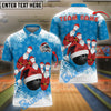 BlueJose Bowling And Pins Santa Christmas Personalized Shirt ( 3 Colors)