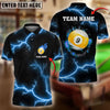 BlueJose Billiards Ball 9 The Power Of The God Of Thunder Personalized Name, Team Name Unisex Shirt (4 Colors)