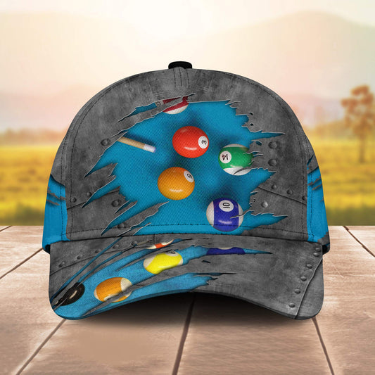 BlueJose Billiard Classic 3D Over Printed Cap