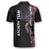 BlueJose Smoky US Flag Archery Personalized Unisex Shirt