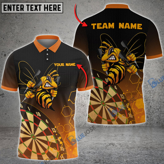 BlueJose Darts Bee 2 Personalized Name, Team Name 3D Shirt